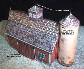 New England Barn downloadable cardmodel